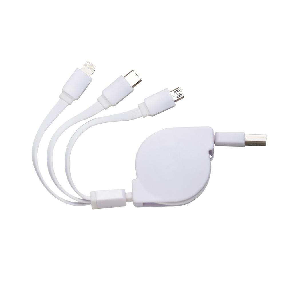 Cabo USB Retrátil 3 em 1 — imagem 1