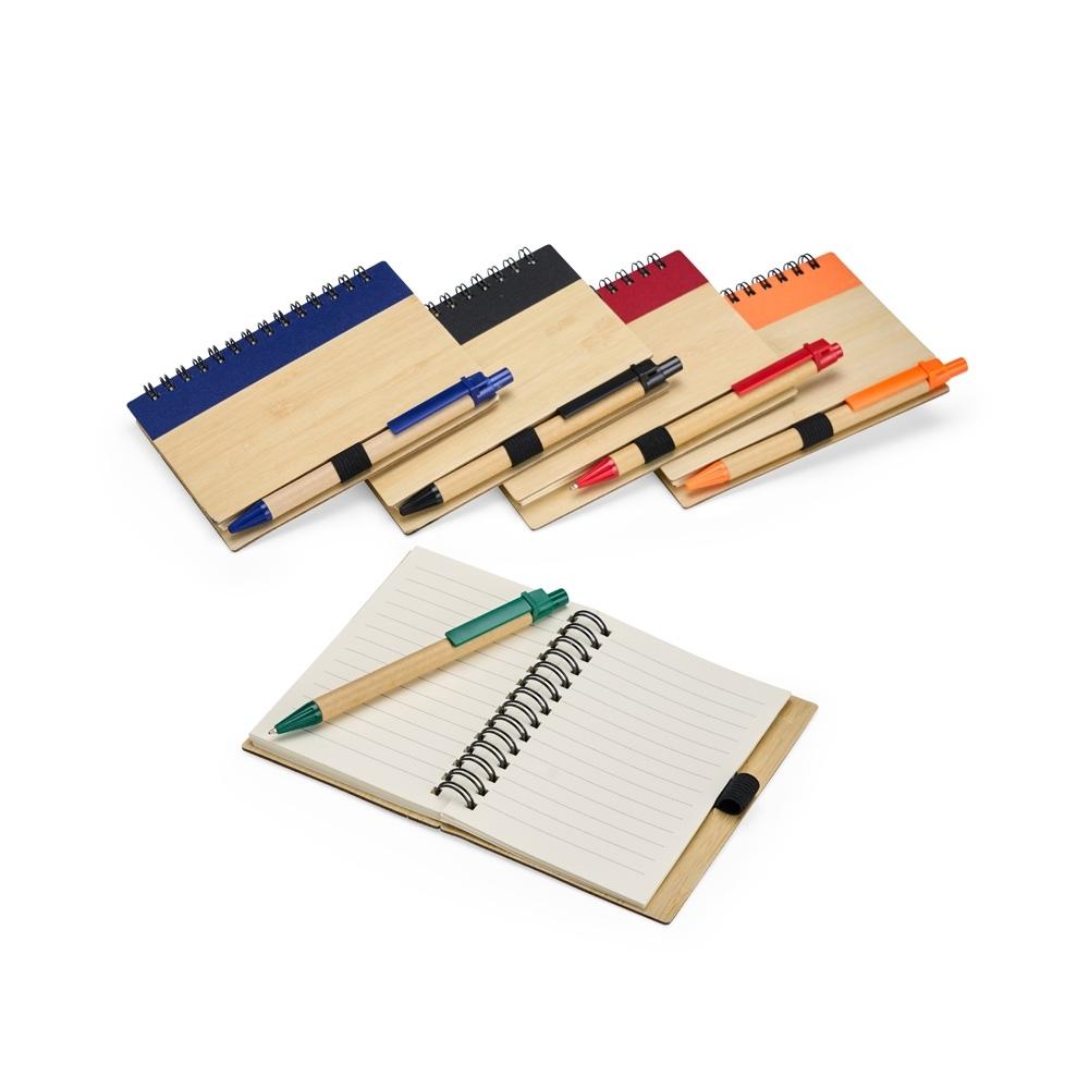 Kit Ecológico Caderno Wire-O + Caneta Clique — imagem 1