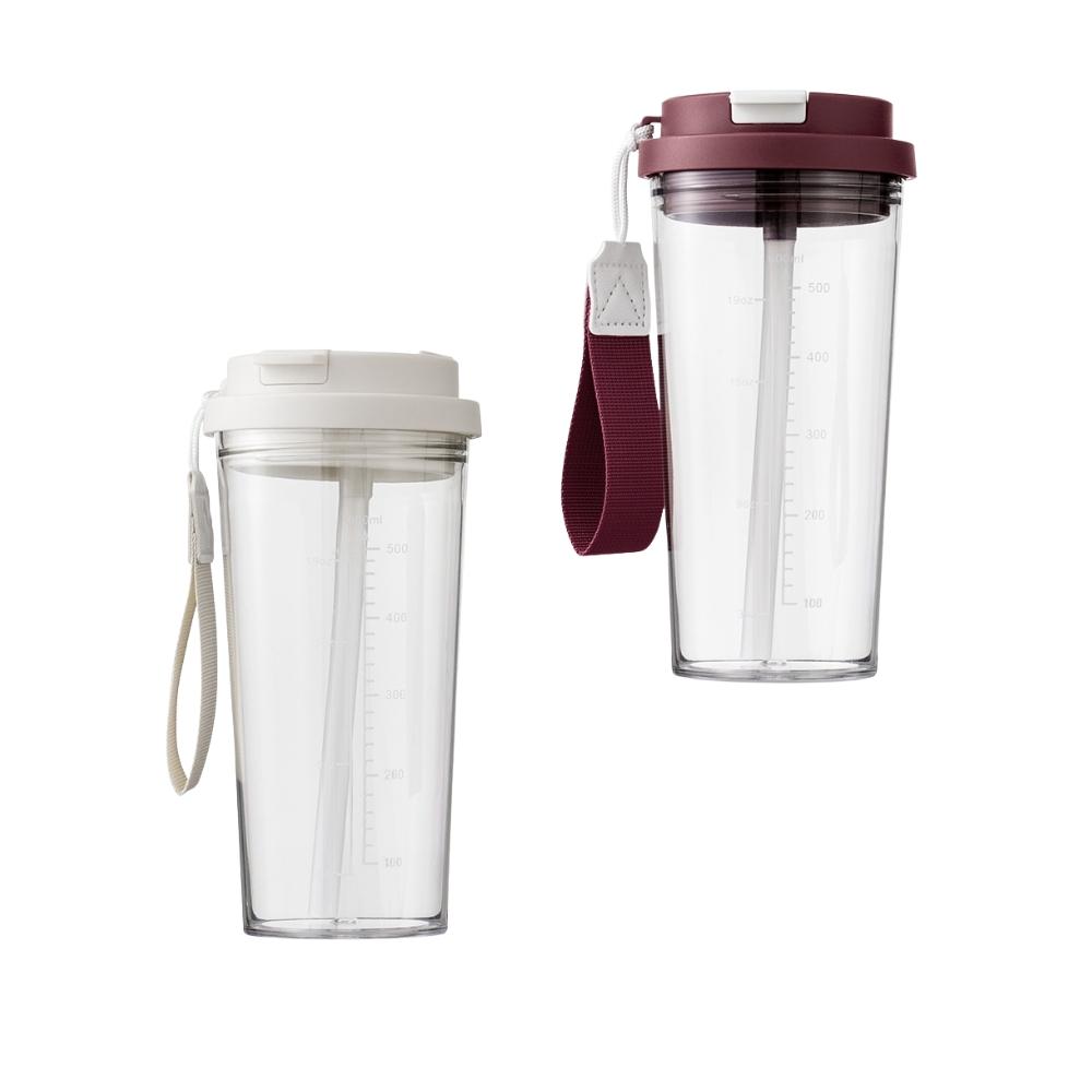 Copo Plástico 600ml c/ Tampa — imagem 1