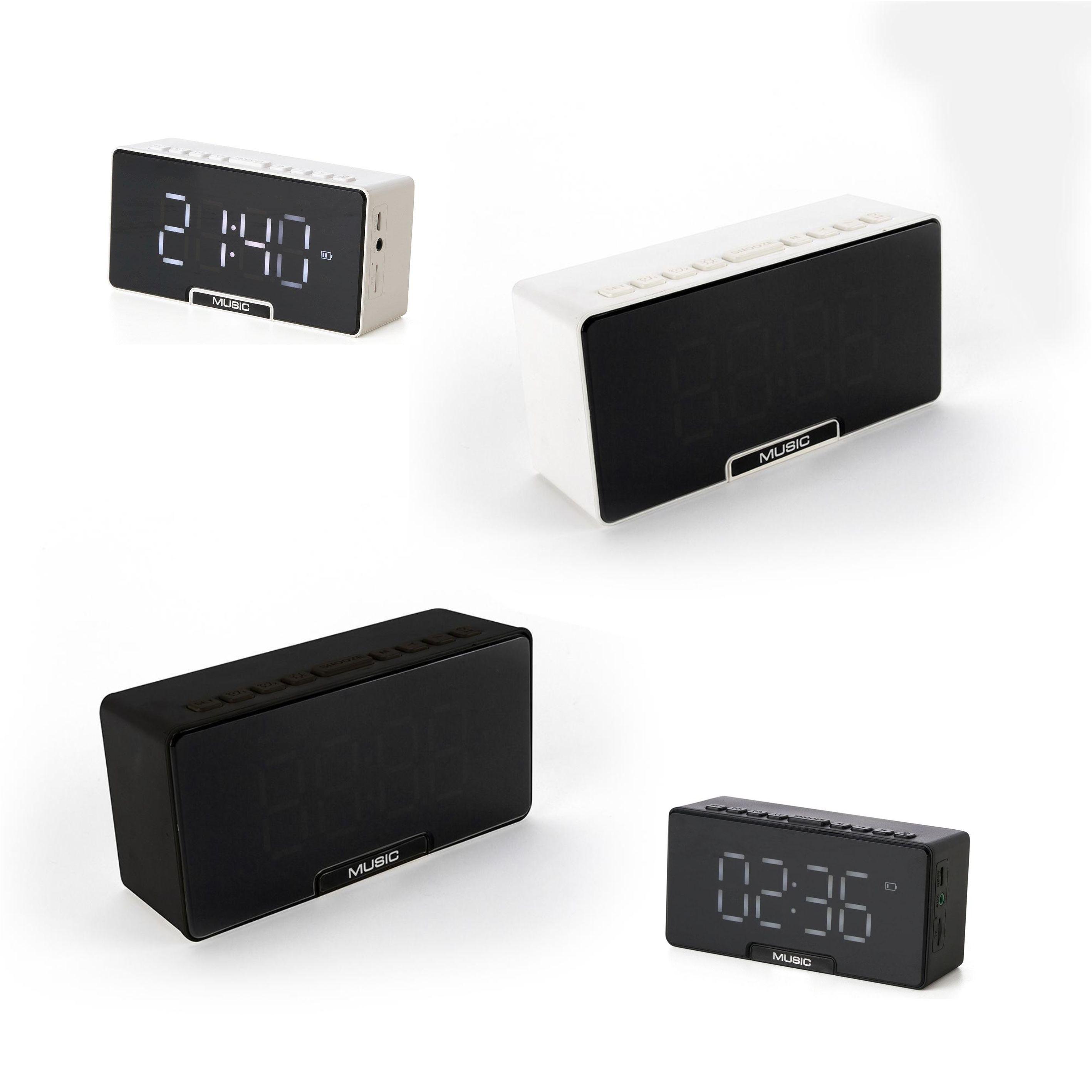 Caixa de Som Portátil Bluetooth/Relógio — imagem 1