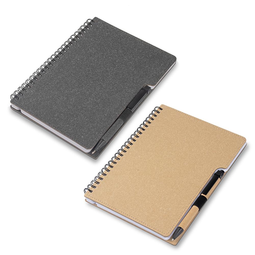 Kit Caderno Ecológico A5 + Caneta Clique — imagem 1