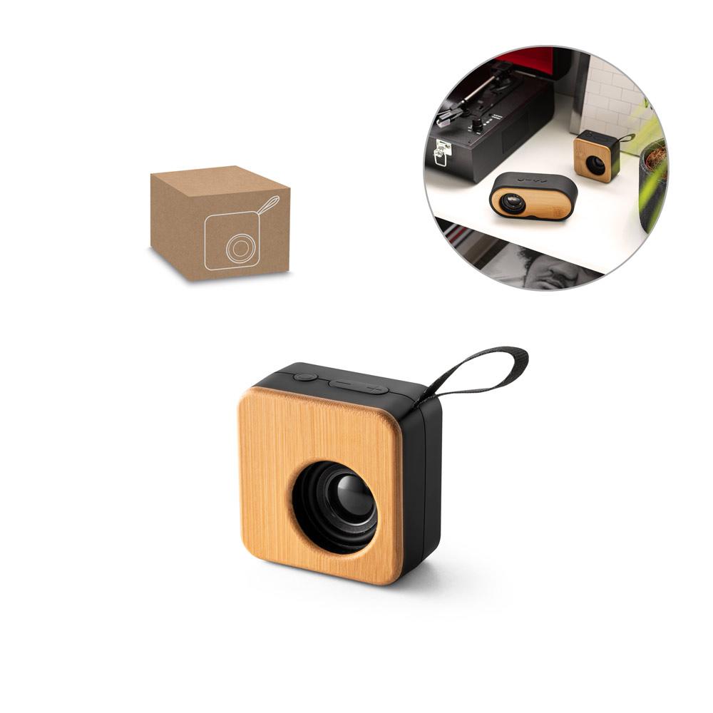 Caixa de Som Portátil Bluetooth ABS / Bambu — imagem 1