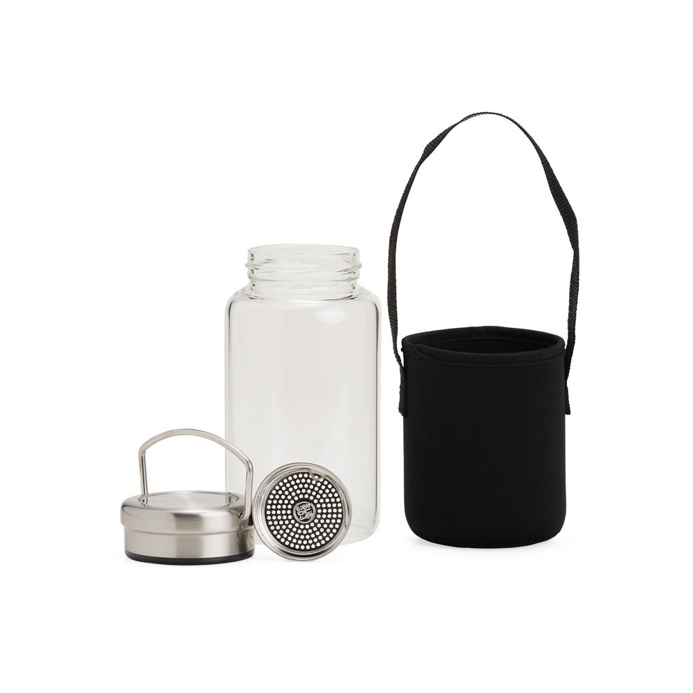 Garrafa de Vidro c/ Capa e Infusor 650ml — imagem 1