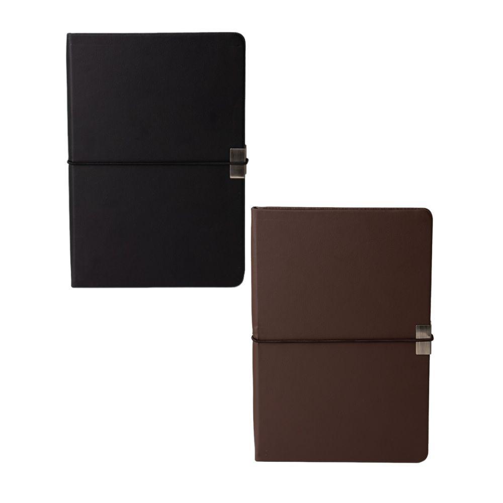 Caderneta A5 Couro Sintético Pautada — imagem 1