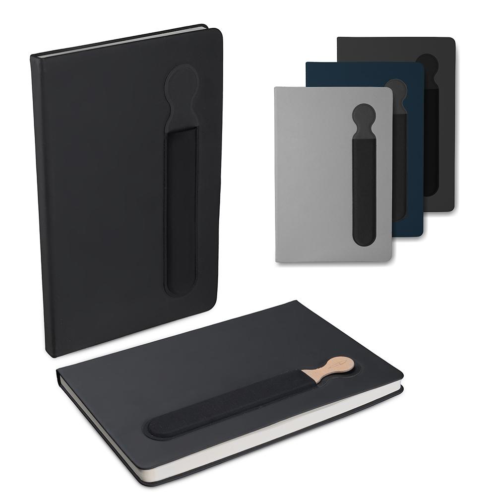 Caderno A5 Capa Dura PU Pautado — imagem 1