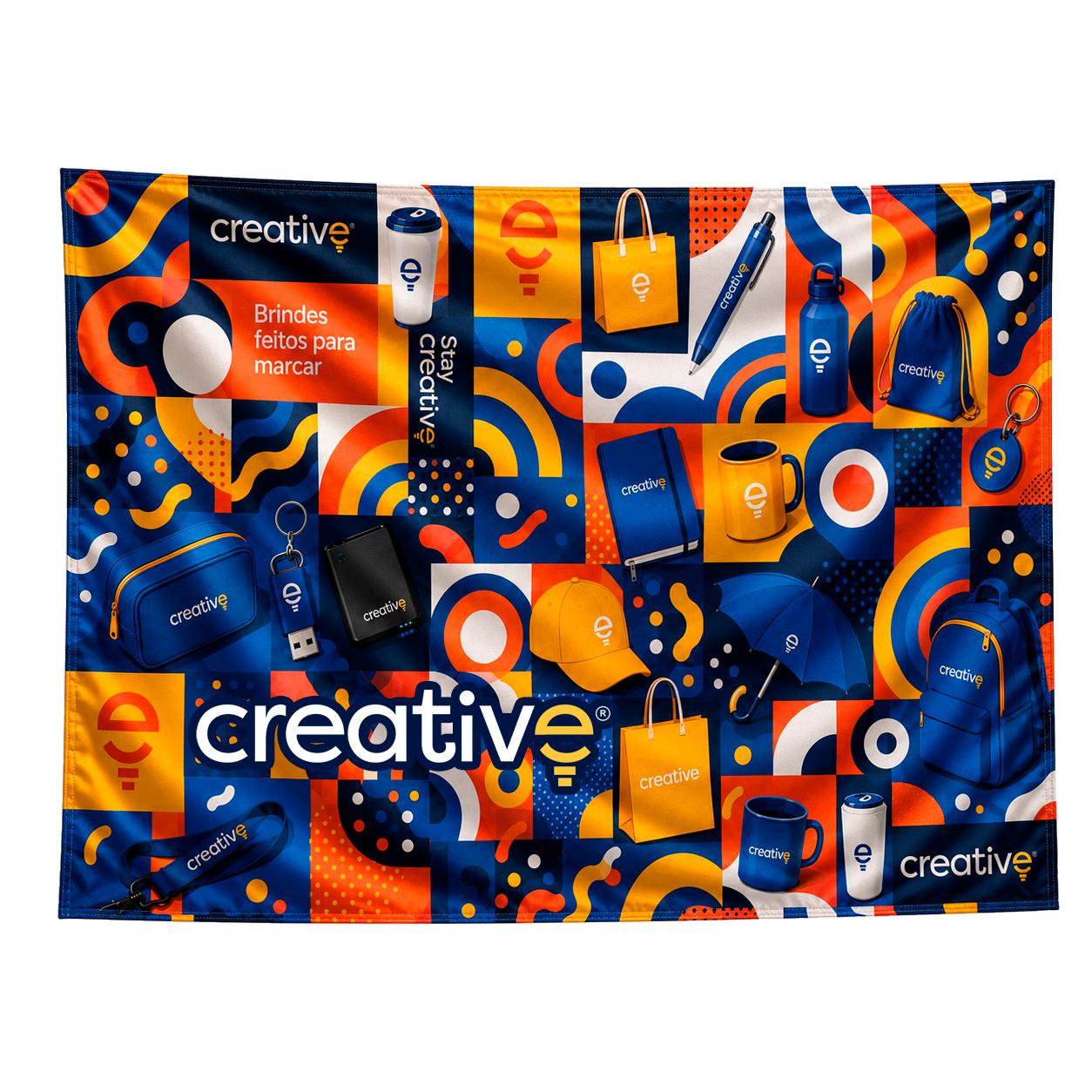 Bandeira Cetim Sublimada 100x130cm - Personalizável — imagem 1