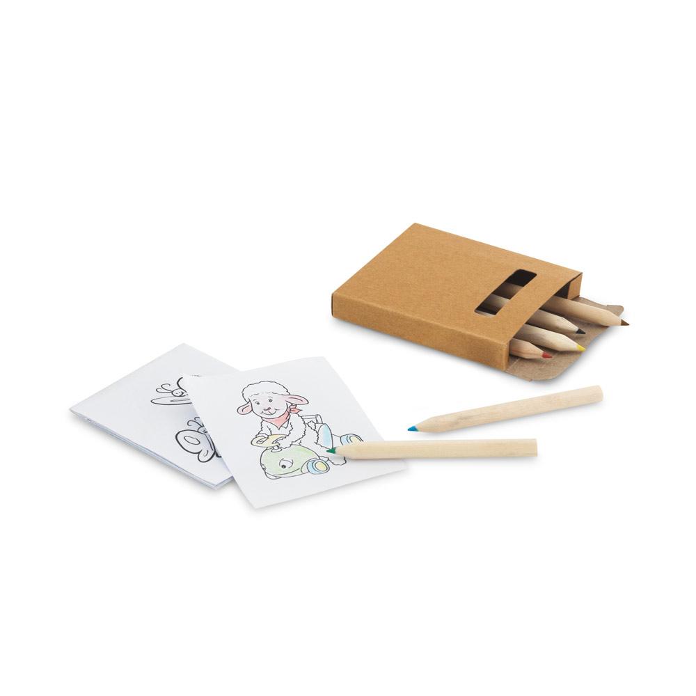 Kit Colorir Lápis de Cor + Cartões de Pintar — imagem 1