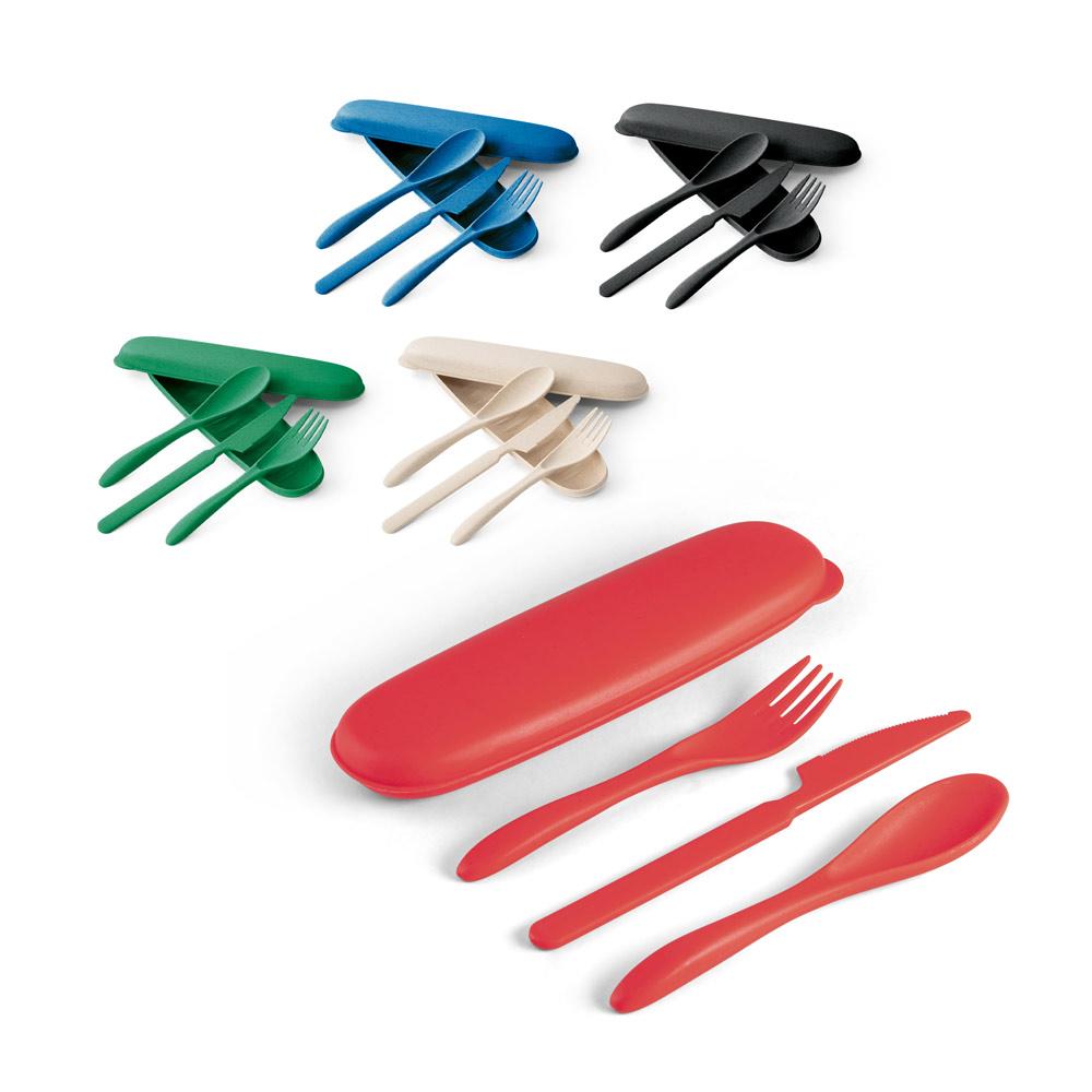 Kit Talheres Fibra de Bambu — imagem 1