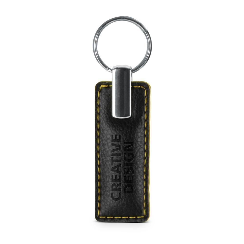 Chaveiro Premium Retangular Couro Sintético — imagem 1