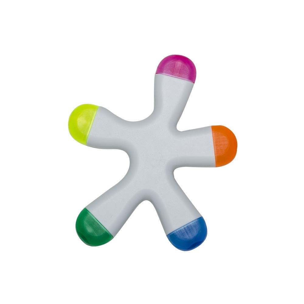 Marca-Texto Formato Splash 5 Cores — imagem 1