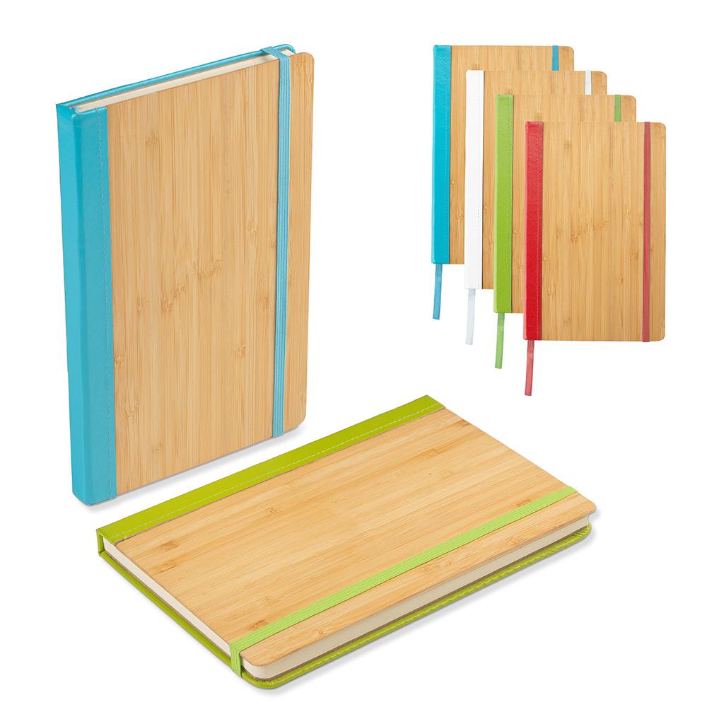 Caderno A5 Bambu e PU Pautado — imagem 1