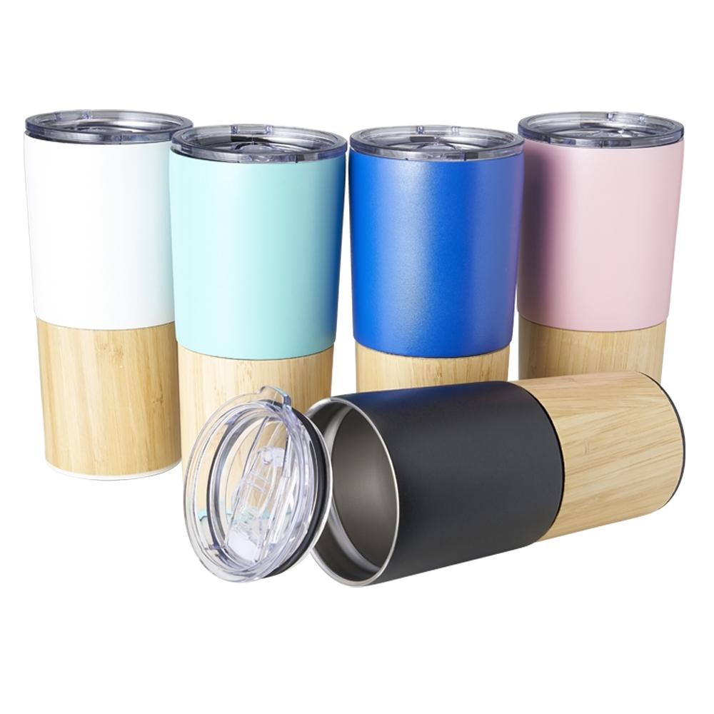 Copo Térmico Inox e Bambu 600ml — imagem 1