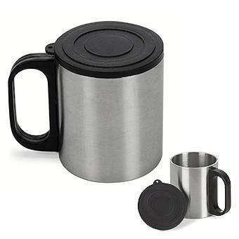 Caneca Inox Tampa Plástica 180ml — imagem 1