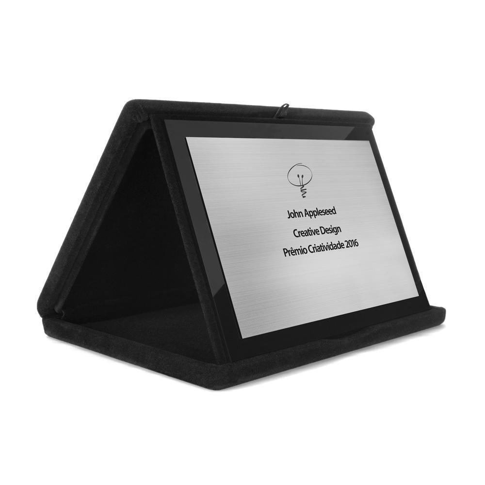Kit Estojo Veludo + Placa de Homenagem — imagem 1
