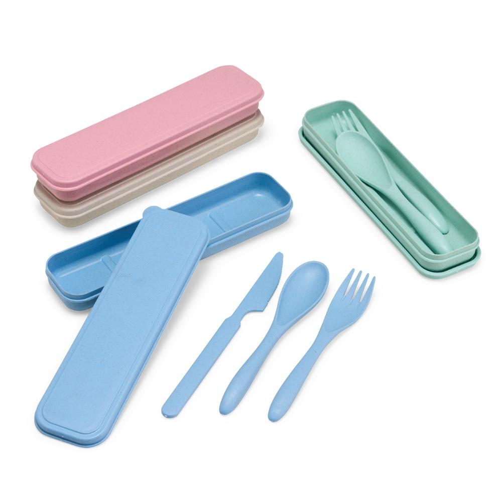 Kit Ecológico Estojo + Talheres 3 Peças — imagem 1