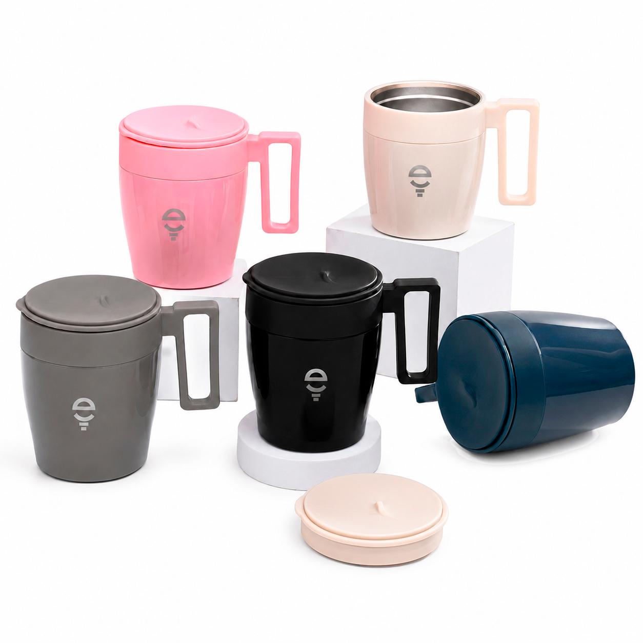 Caneca Térmica Inox 330ml com Tampa Retrátil — imagem 1