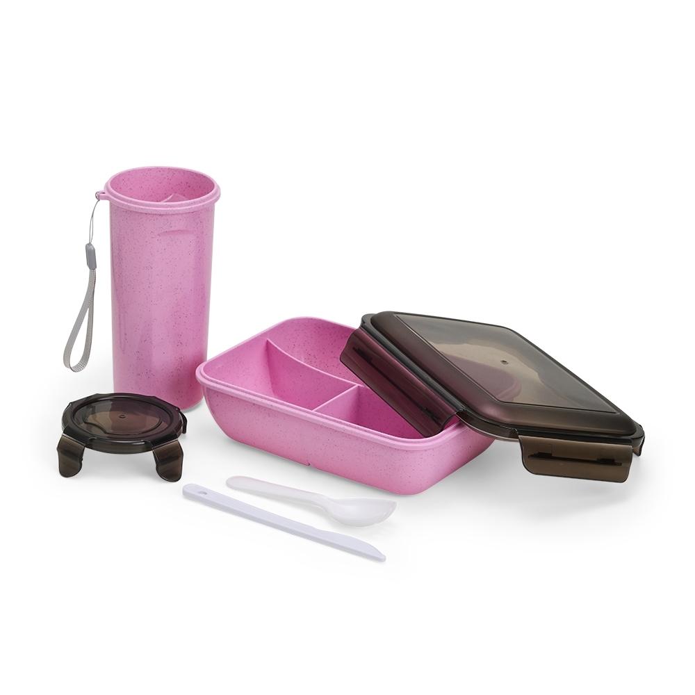 Kit Ecológico Marmita 1 Litro + Copo + Talheres — imagem 1