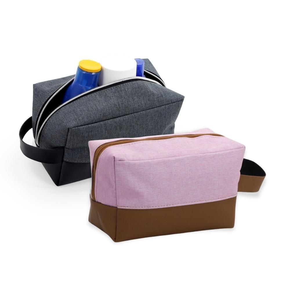 Nécessaire Nylon Detalhe Couro Sintético — imagem 1