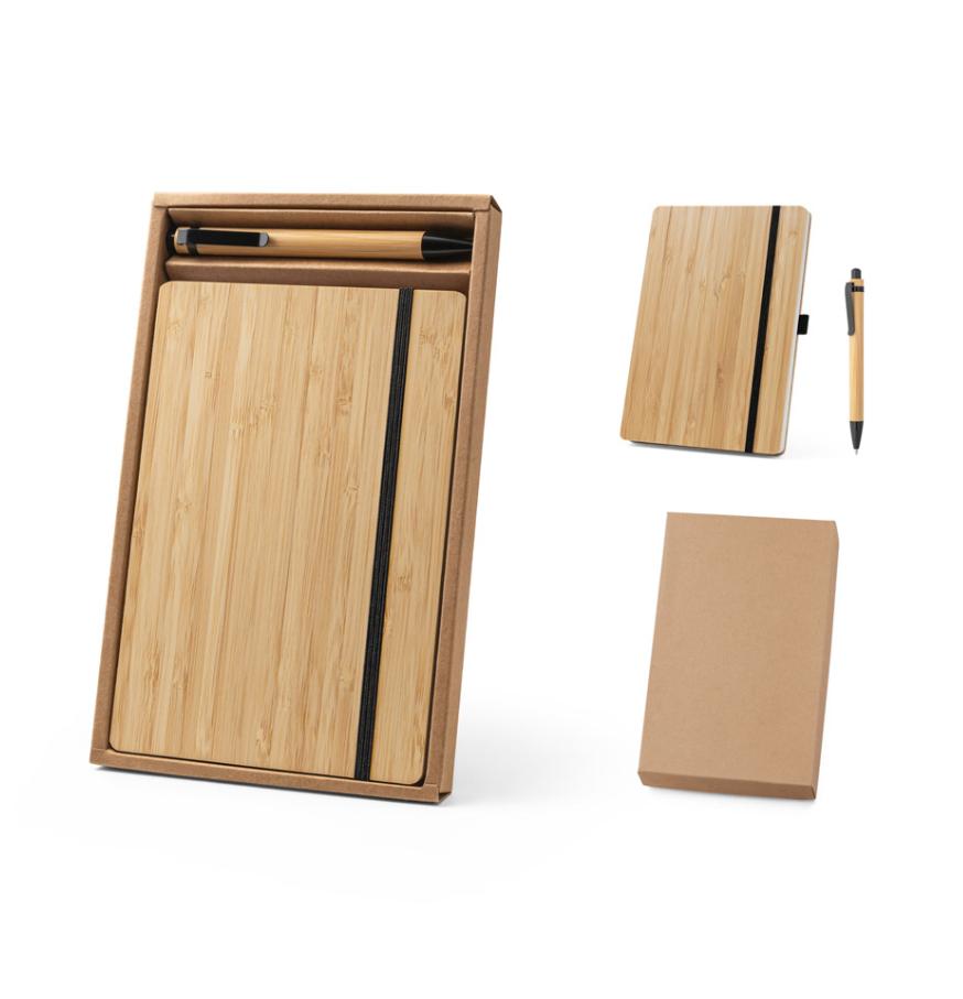 Kit Ecológico Caderno A5 + Caneta Clique — imagem 1