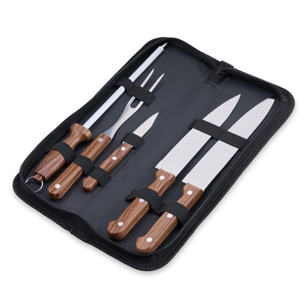Kit Churrasco 5 Peças Estojo Nylon — imagem 1
