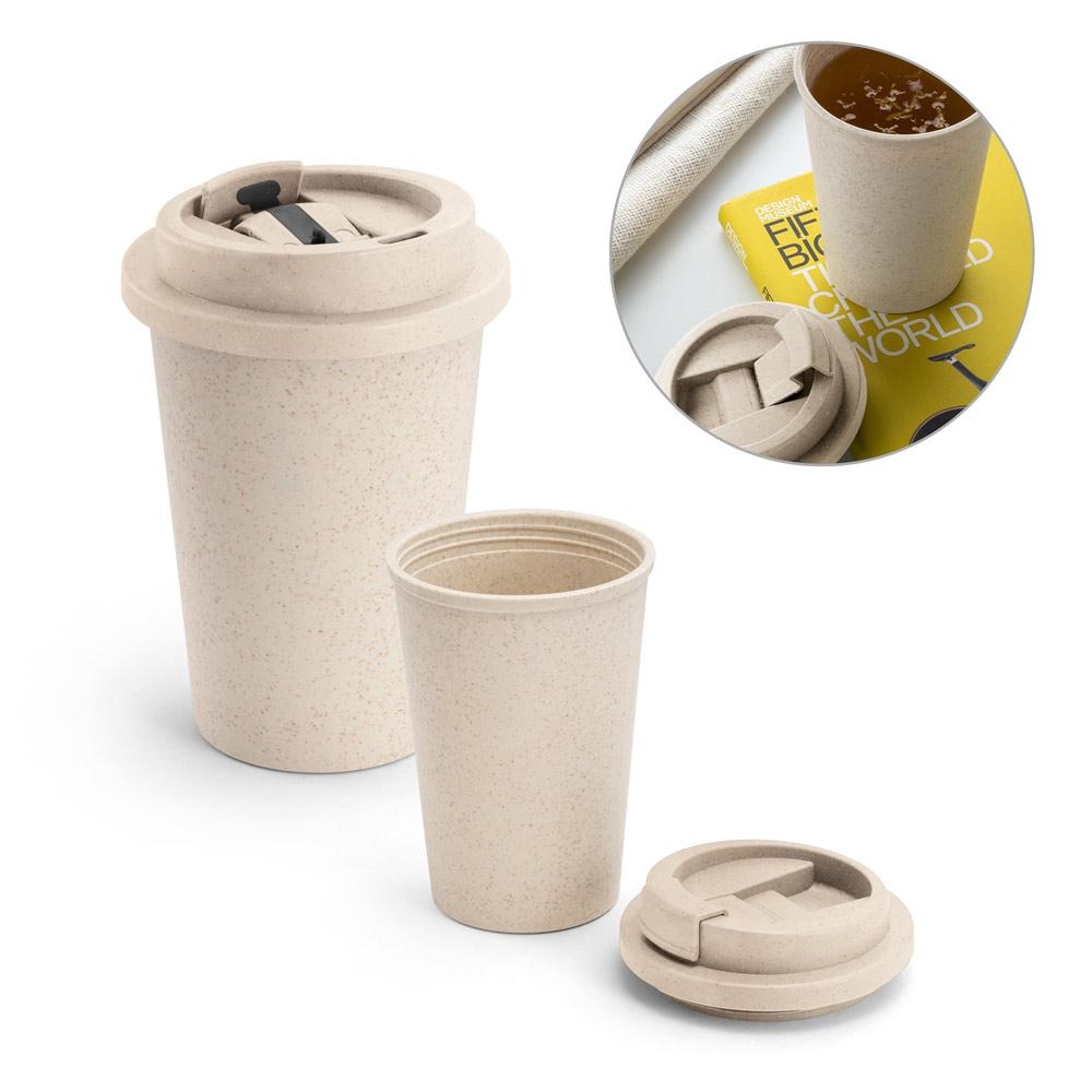 Copo em Fibra de Bambu 380 mL com Tampa Flip Top — imagem 1