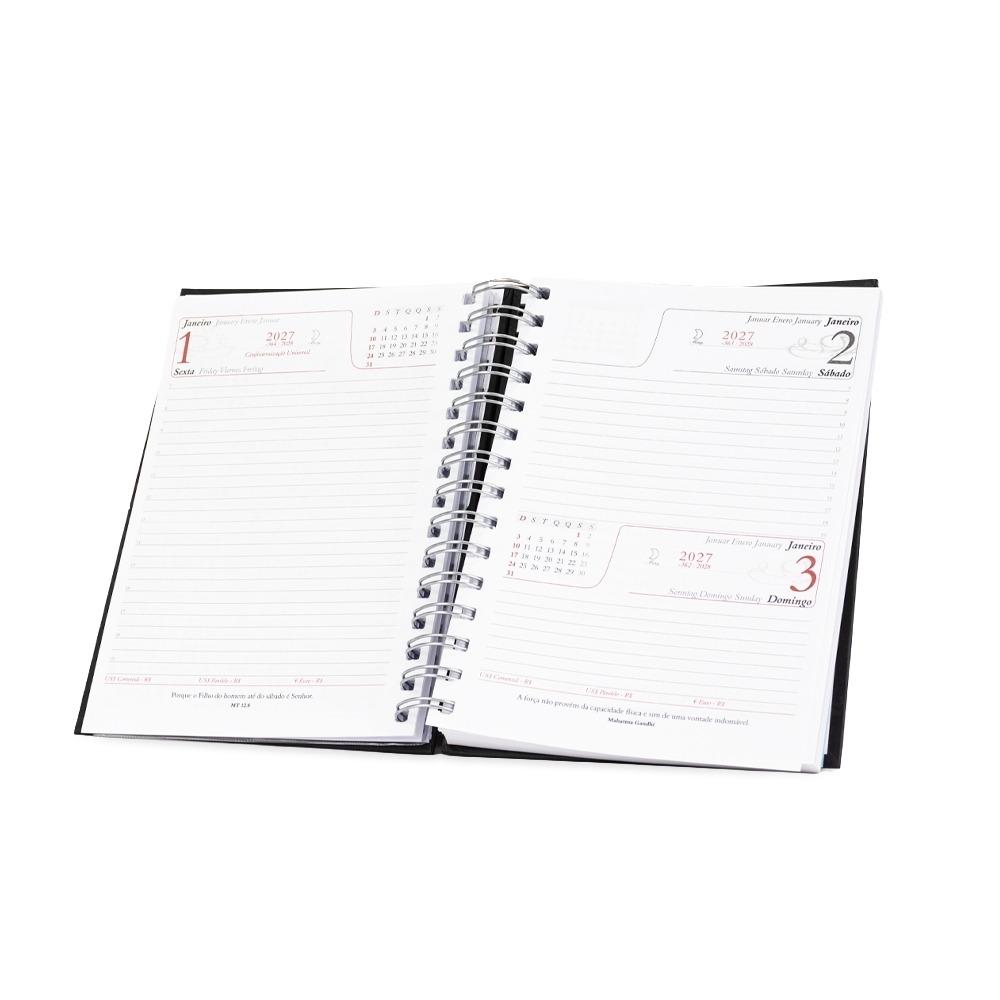 Agenda Wire-O Personalizada 2027 Diária com Capa Dura — imagem 2