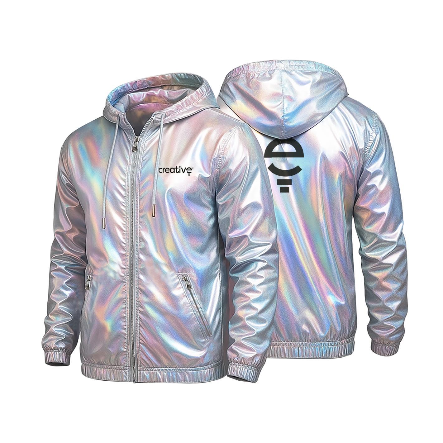 Jaqueta Corta-Vento Foil Holográfico — imagem 1