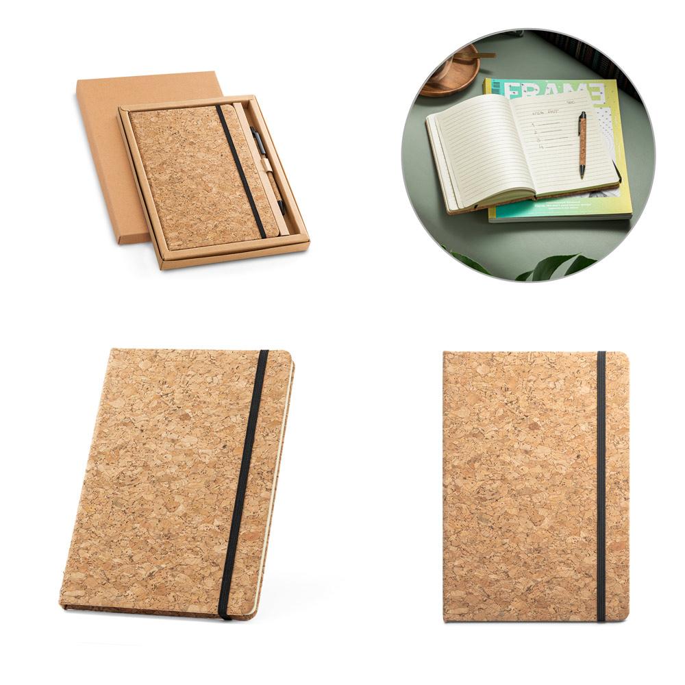 Kit Ecológico Caderno A5 + Caneta Clique — imagem 1