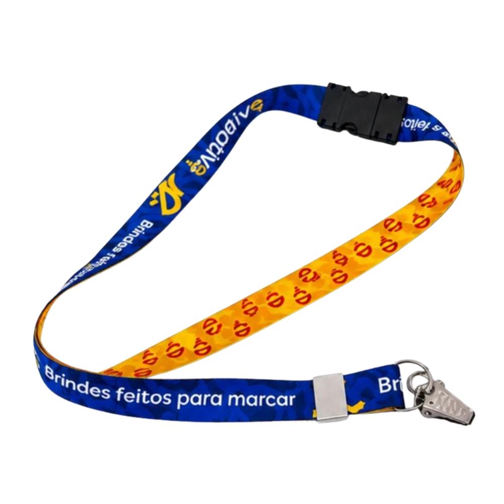 Cordão Crachá 25mm c/ Fecho Mochila - Personalizável — imagem 1