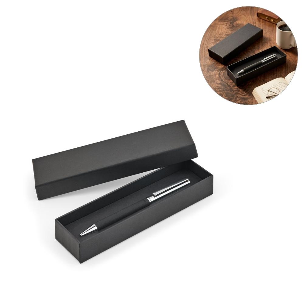 Caneta Inox Personalizada Twist com Caixa Presente — imagem 1