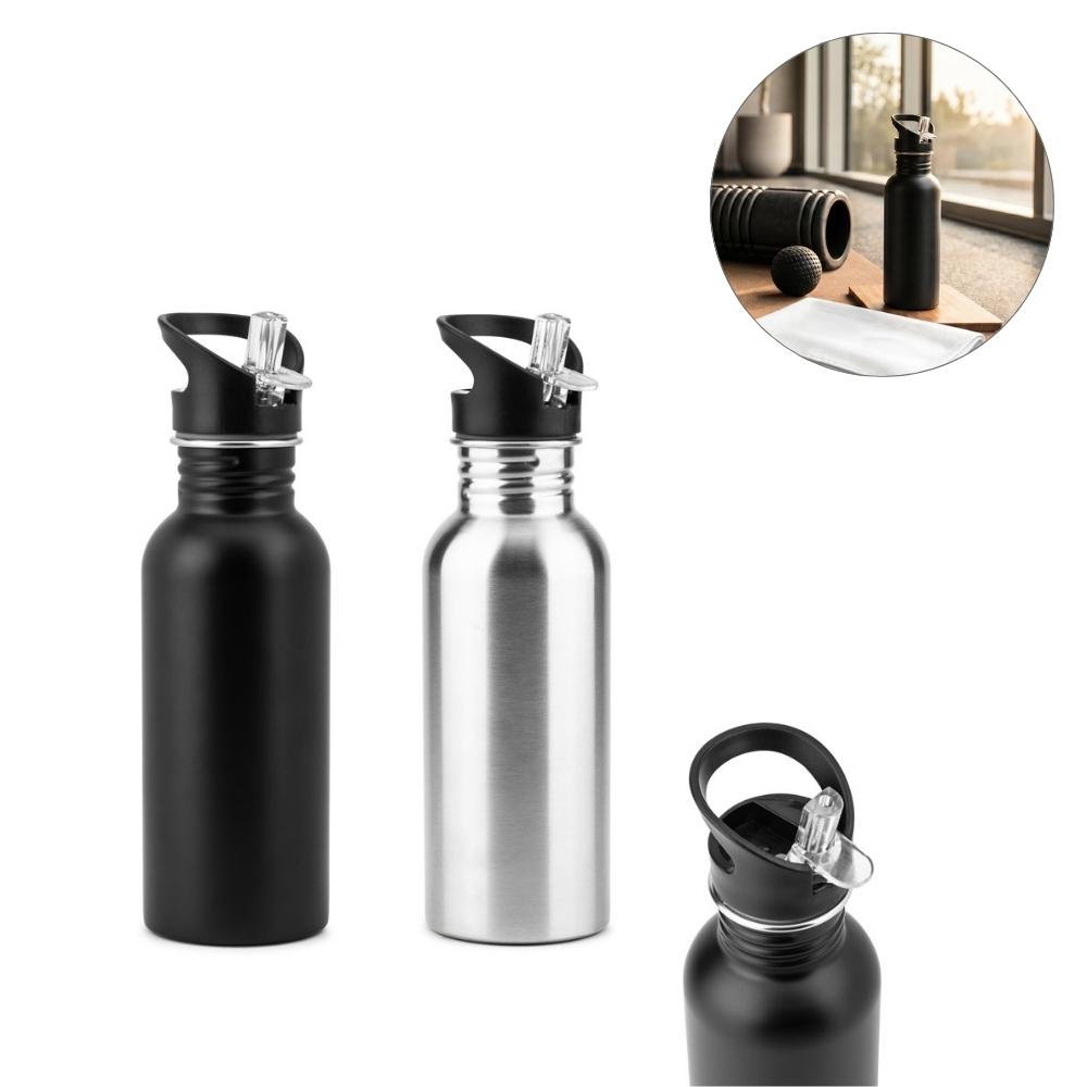 Garrafa Inox Personalizada 690ml com Canudo — imagem 1