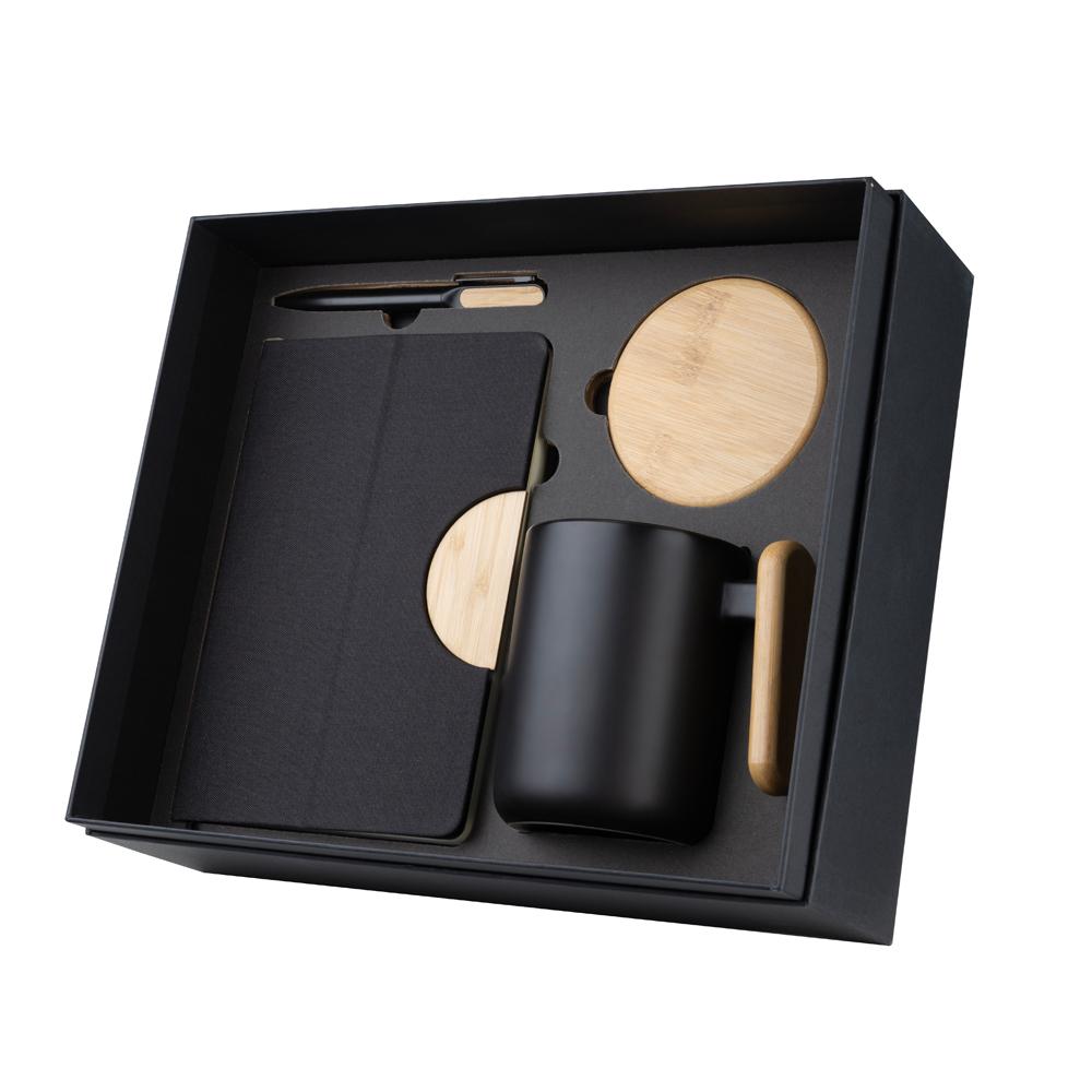 Kit Caneca com Porta-copos Personalizado | 4 Peças — imagem 1