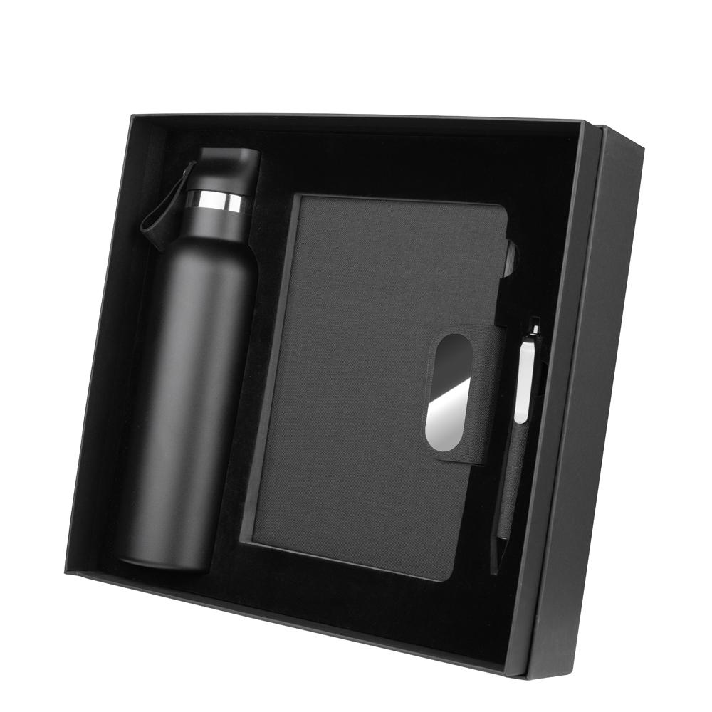 Kit Garrafa Térmica e Caderno Personalizado | 3 Peças — imagem 1