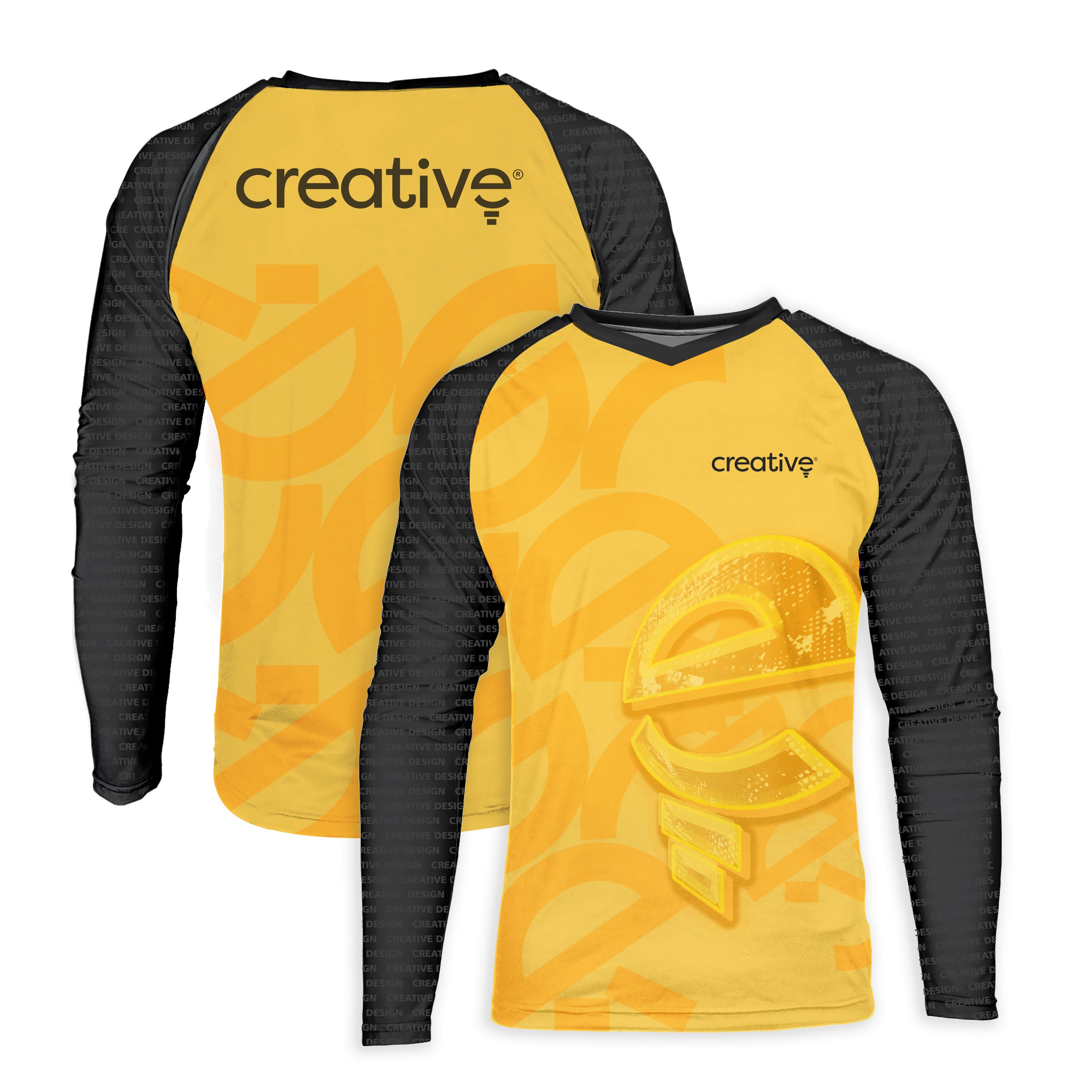 Camiseta Manga Longa Gola V Raglan Micro Dry Personalizada - Personalizável — imagem 1