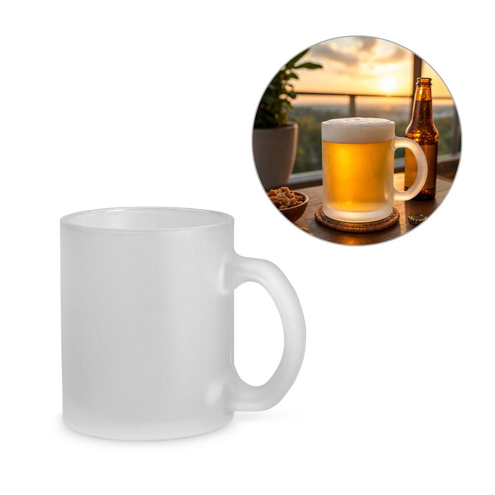 Caneca de Vidro Personalizada Fosca 530ml — imagem 1