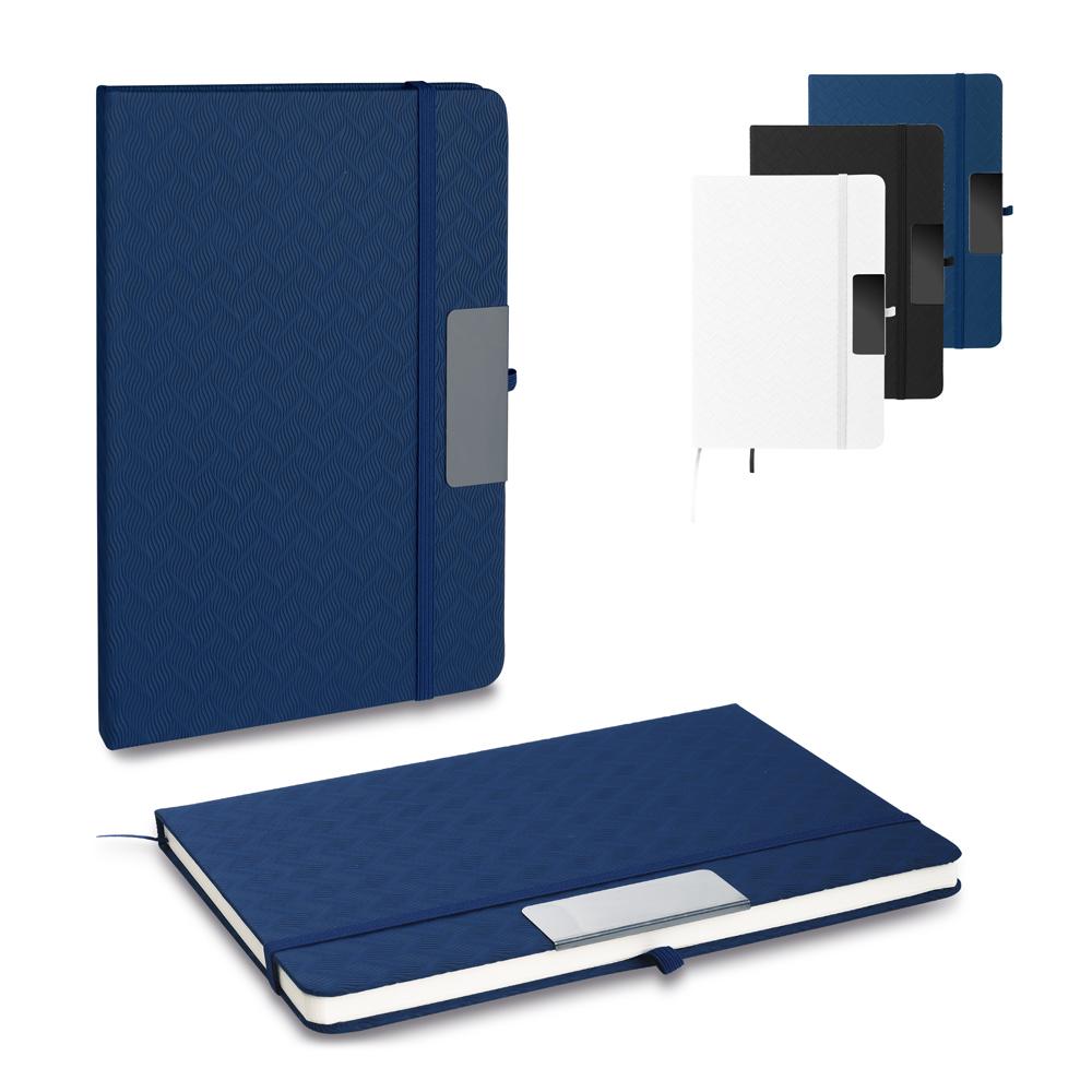 Caderno A5 Personalizado em PU com Placa Metálica — imagem 1