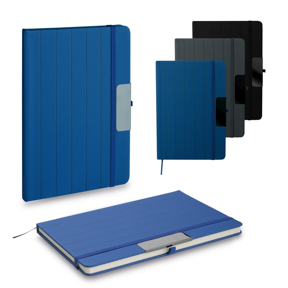 Caderno A5 Personalizado Capa Dura em PU com Placa Metálica — imagem 1