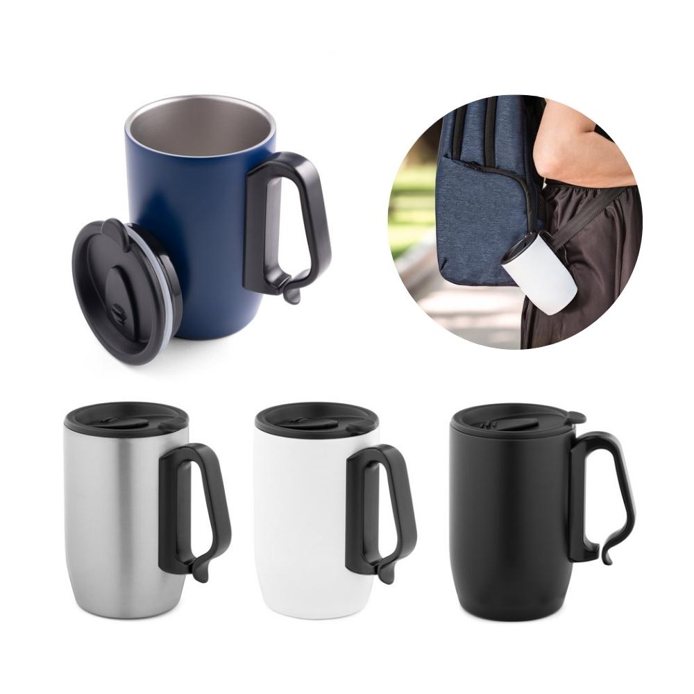 Caneca Térmica Personalizada Inox 400ml com Mosquetão — imagem 1
