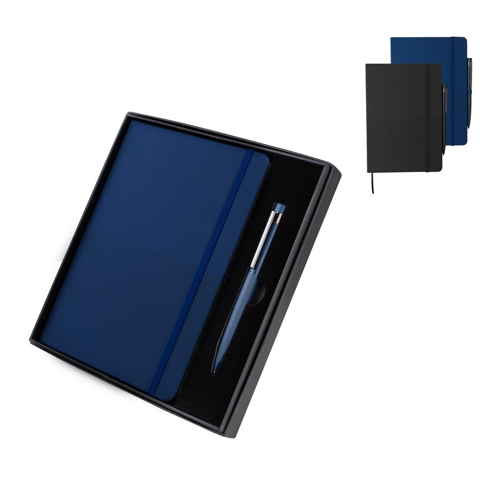 Kit Caderno A5 e Caneta Twist Personalizado em PU — imagem 1