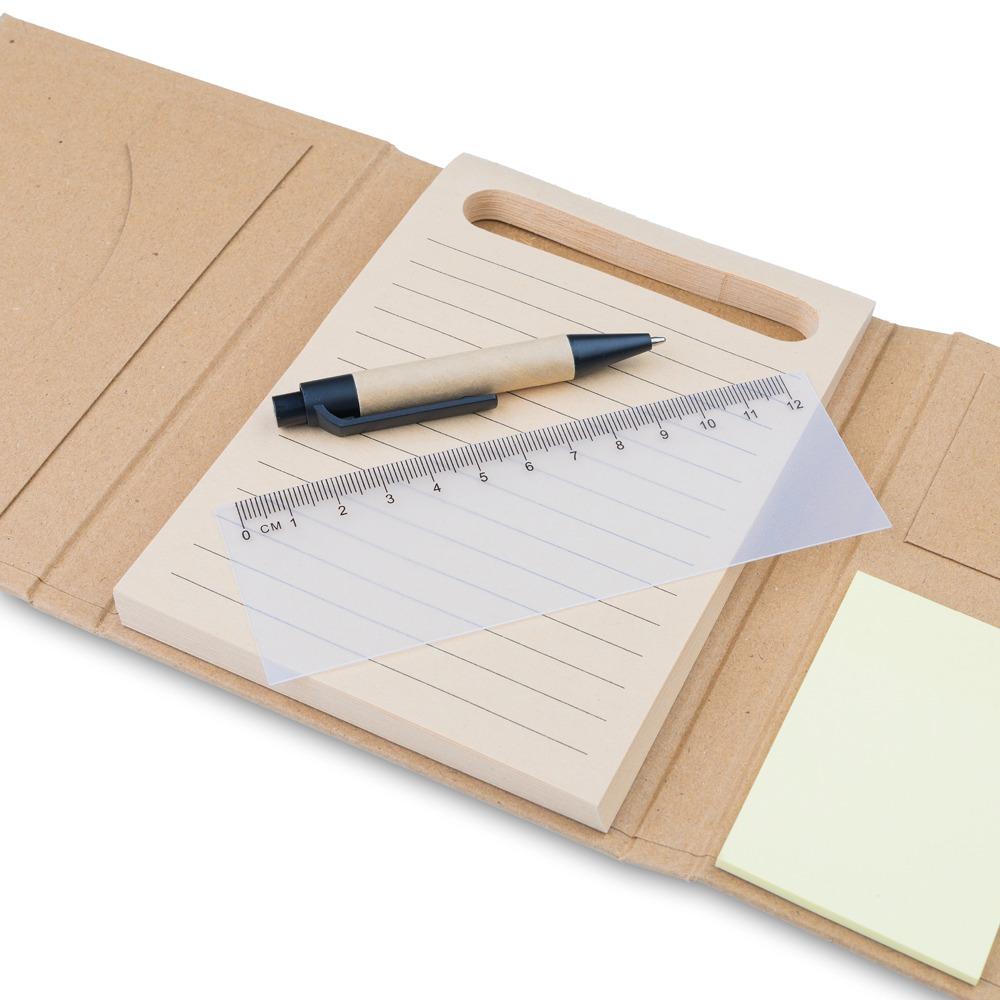Kit Escritório Ecológico Personalizado com Caneta e Régua — imagem 2