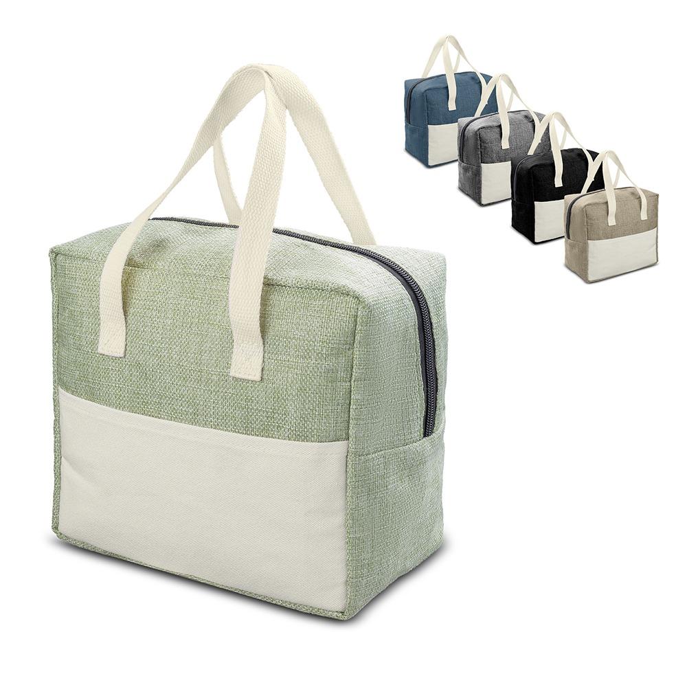 Bolsa Térmica Personalizada Linho e Lona 6,5 Litros — imagem 1
