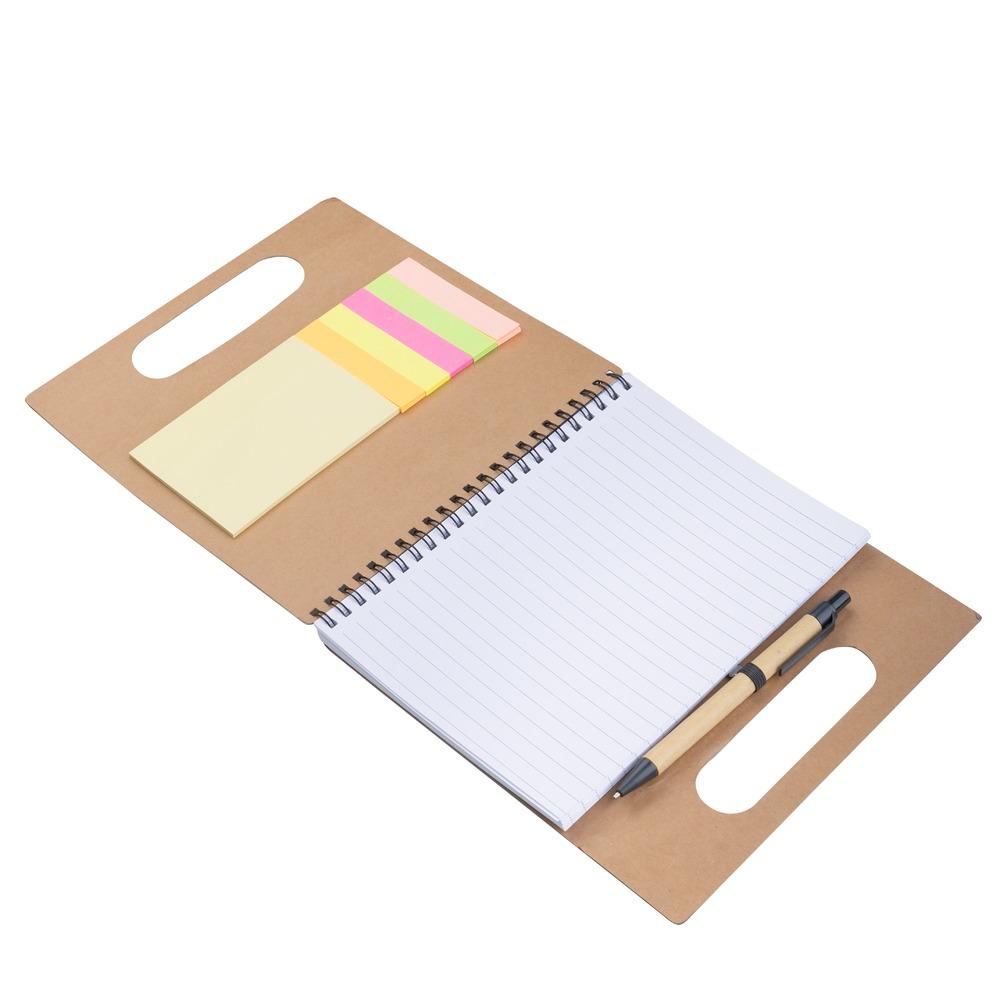 Kit Escritório Kraft Personalizado com Caneta Clique — imagem 2
