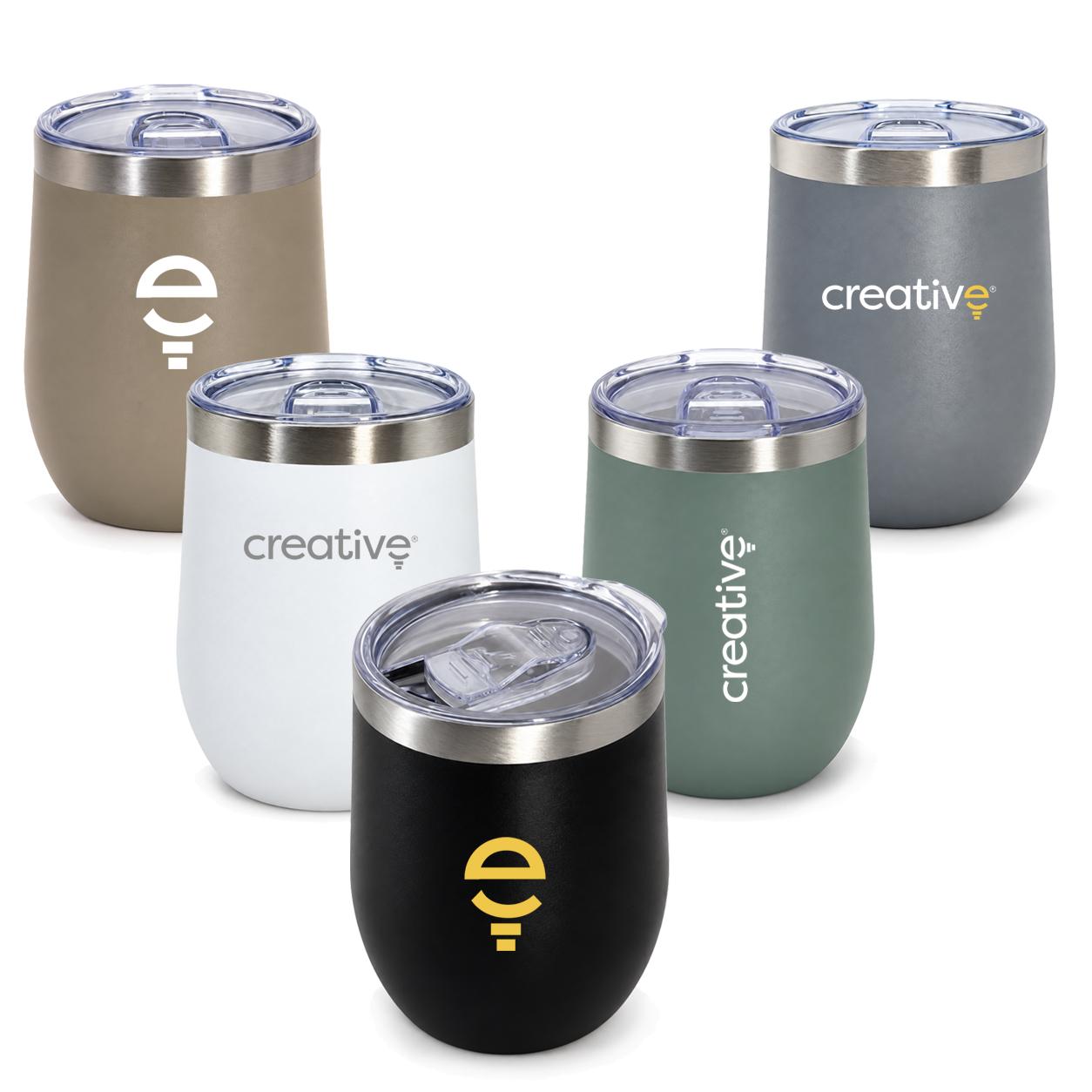 Copo Térmico Inox 360ml com Parede Dupla e Tampa com Trava — imagem 1