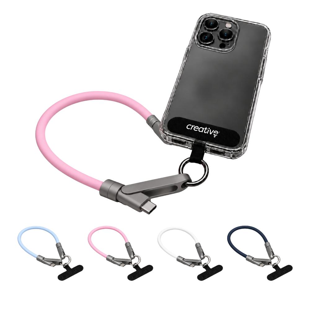 Cordão Salva-Celular 2 em 1 Carregador USB-C 65W 35cm — imagem 1