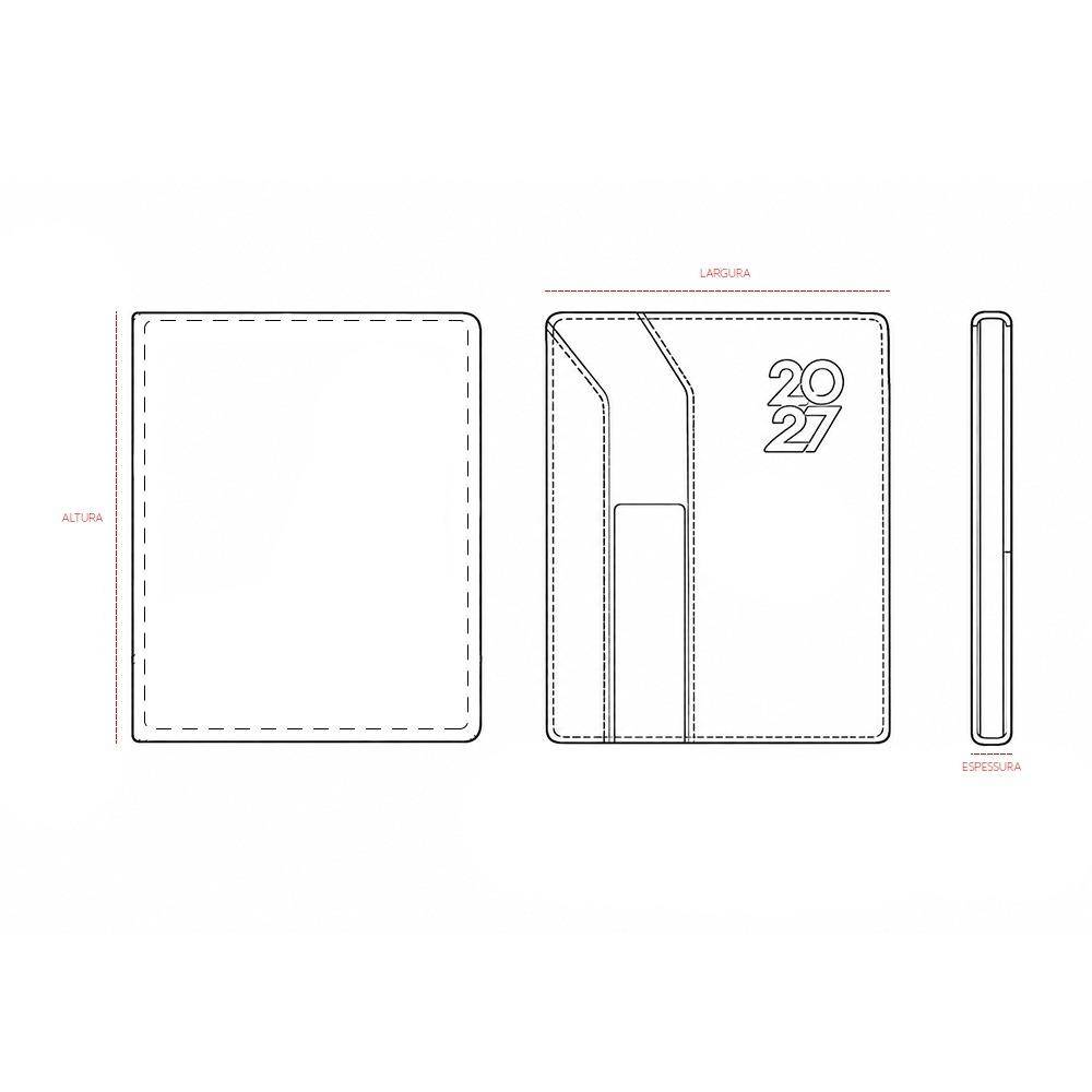 Agenda 2027 Personalizada em Couro Sintético — imagem 3