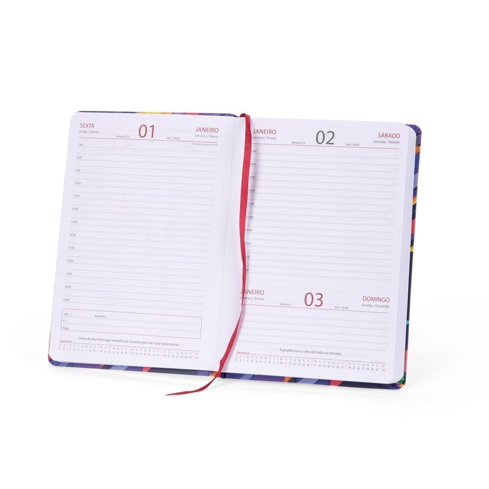 Agenda Diária 2027 Personalizada com Elástico — imagem 2