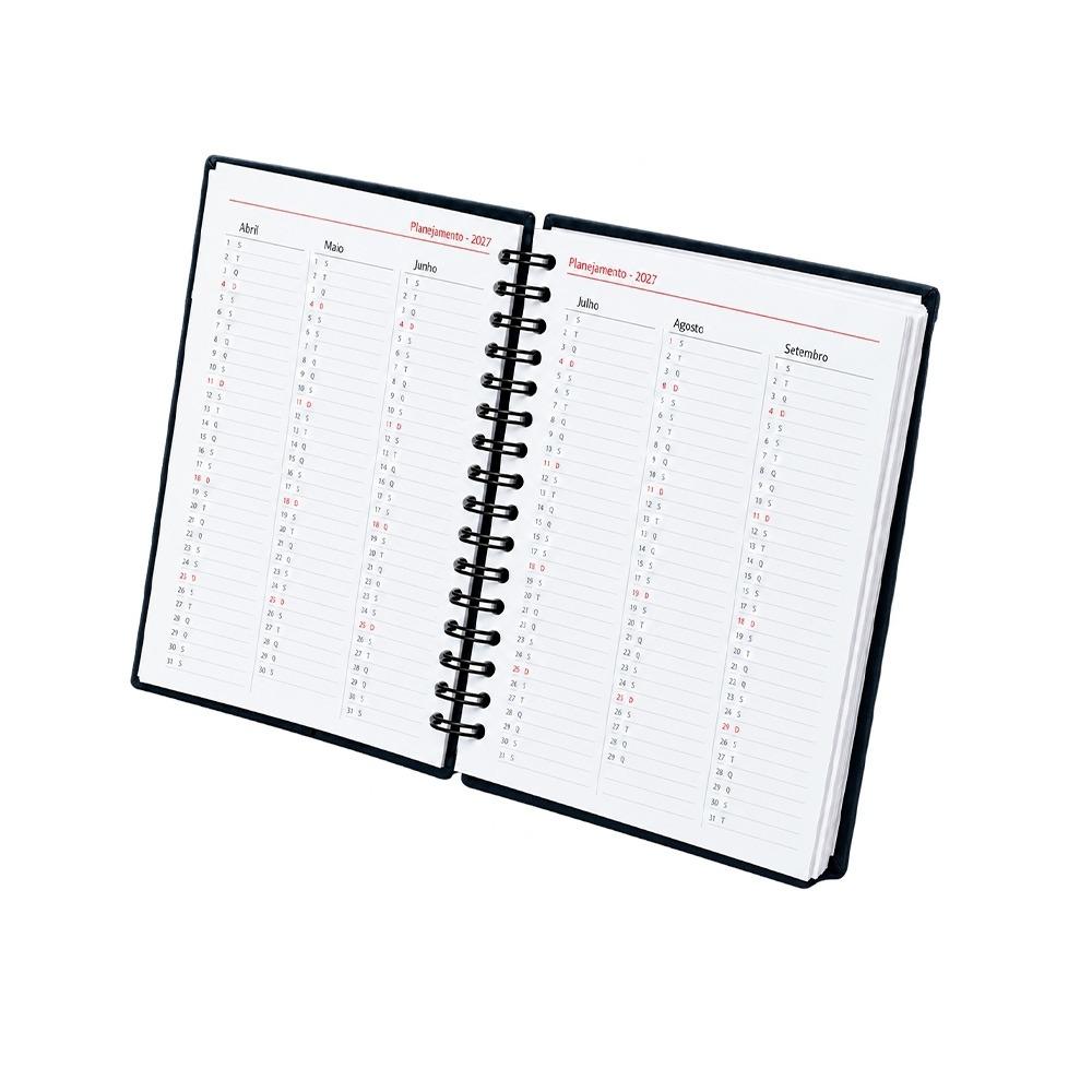 Agenda Diária Personalizada 2027 Capa Emborrachada — imagem 2