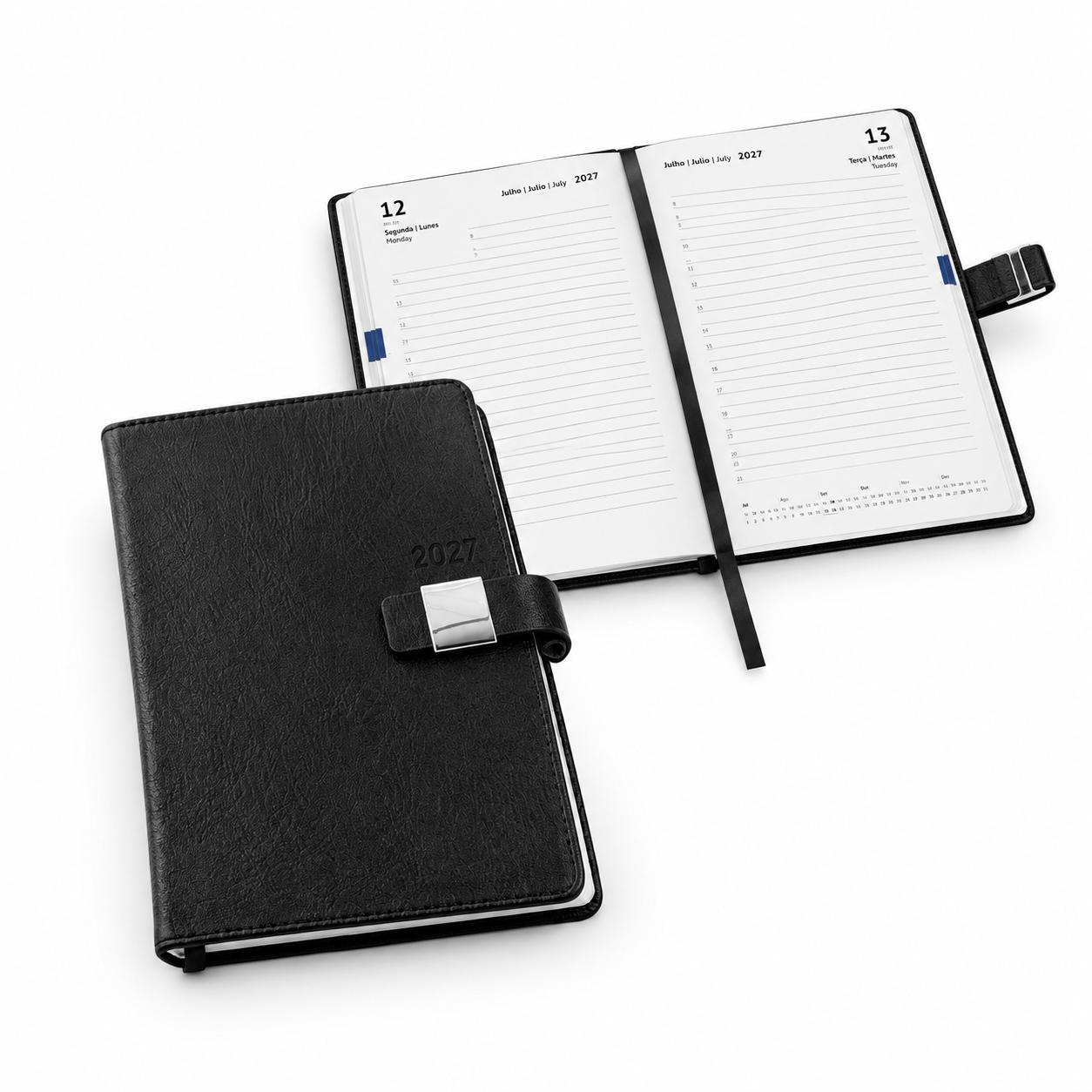 Agenda Diária Personalizada A5 em PU Reciclado — imagem 1