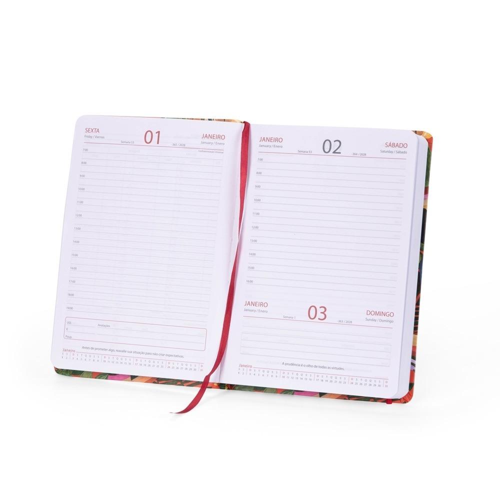 Agenda Estampada Personalizada 2027 com Elástico — imagem 2
