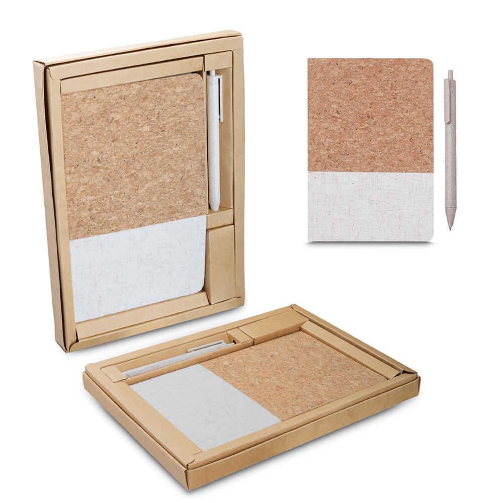 Kit Ecológico Caderno A5 + Caneta Clique — imagem 1